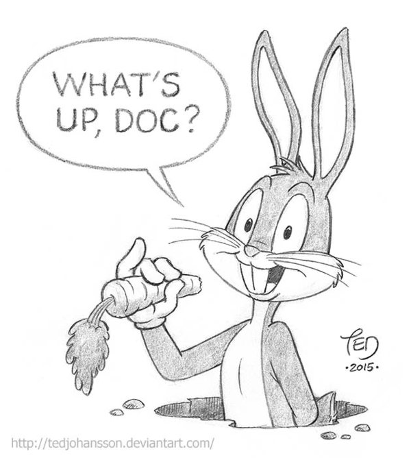 600x668 Bugs Bunny's 75th Anniversary By Tedjohansson