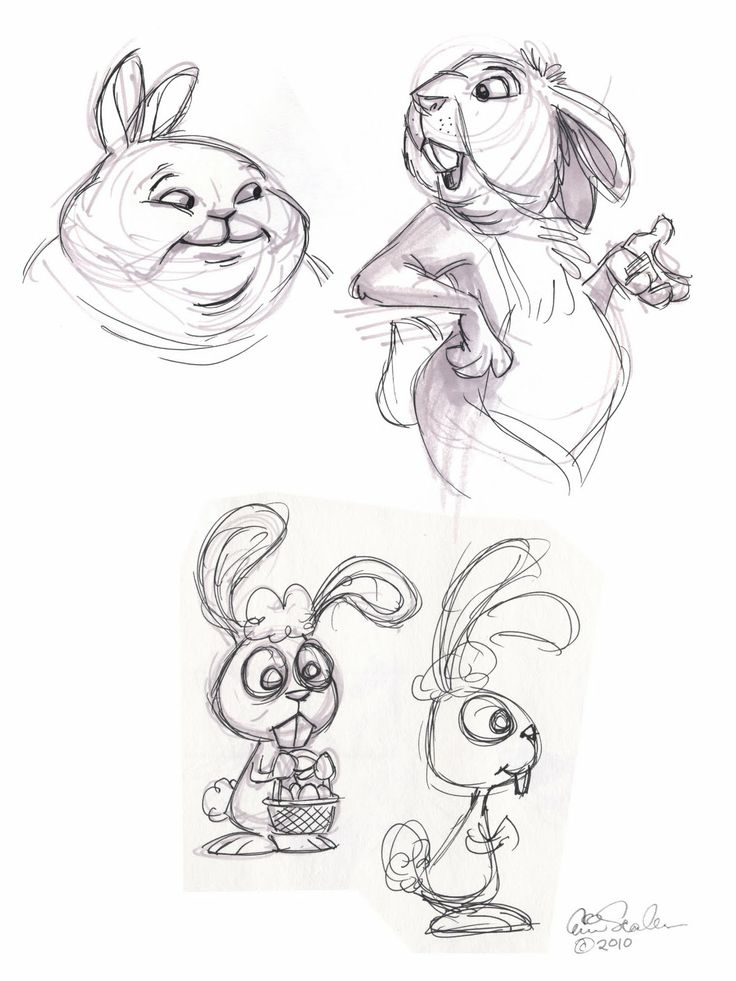 Rabbits Drawing