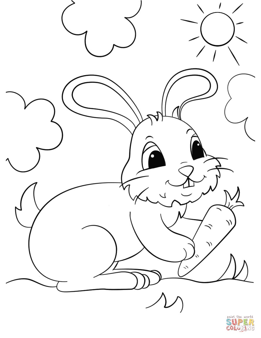 889x1150 Easter Rabbit Coloring Pages Free Copy Rabbits Coloring Pages