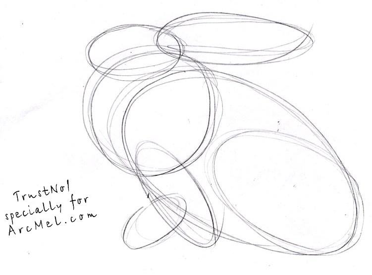 751x555 How To Draw A Rabbit Step By Step