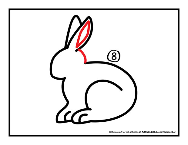 620x479 How To Draw A Rabbit Step8 Jpg Cute Bunny Drawing