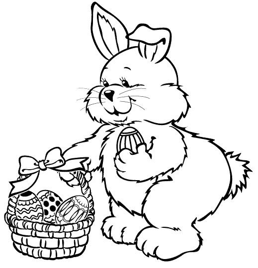 519x540 Free Cute Rabbit Coloring Pages To Print For Kids