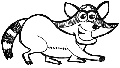 400x229 How To Draw Cartoon Raccoons With Easy Step By Step Drawing Lesson