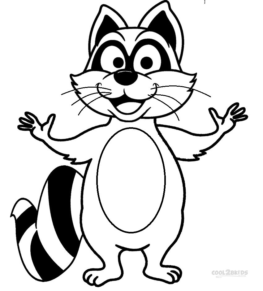850x940 Printable Raccoon Coloring Pages For Kids Cool2bkids