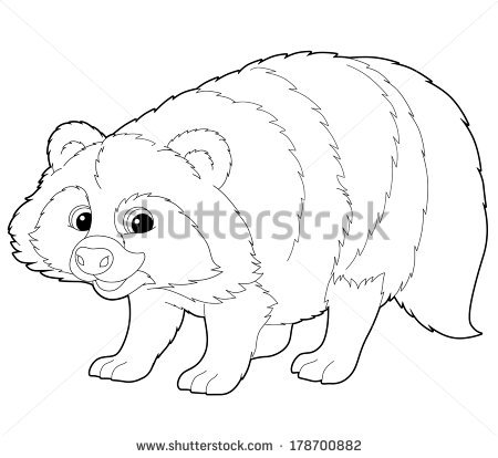 450x414 Raccoon Drawings Easy Cartoon Animal