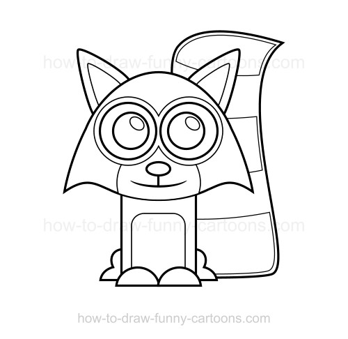 500x486 To Draw A Raccoon