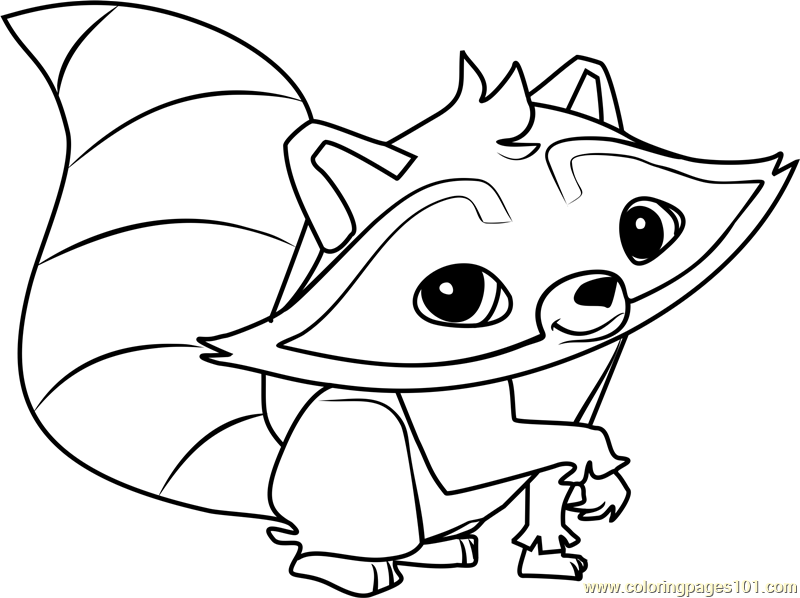 800x598 Fascinating Raccoon Coloring Pages Animal Jam Page Free