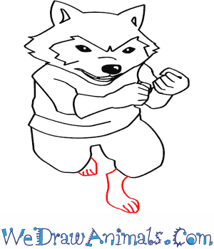 300x350 How To Draw Rocket Raccoon