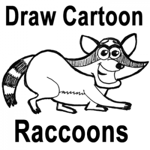 300x300 How To Draw Cartoon Raccoons With Easy Step By Step Drawing Lesson