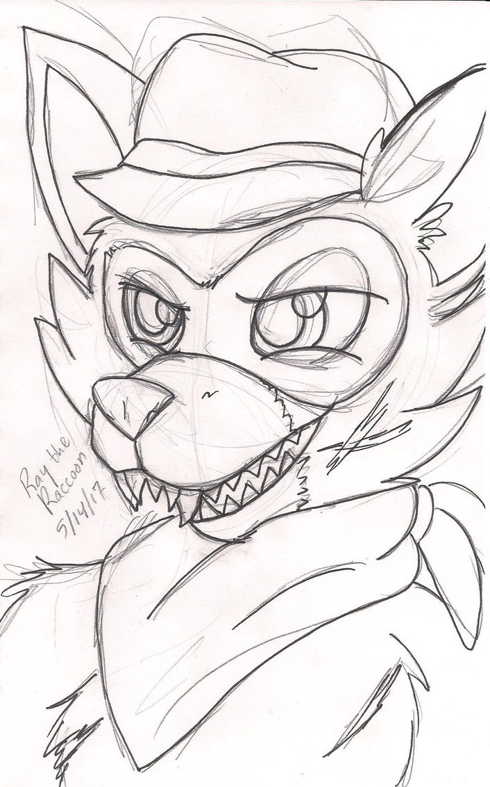 706x1132 Ray The Raccoon Sketch Card By Kuronekogrimm