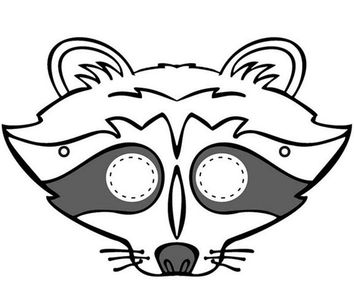 720x619 Raccoon Mask