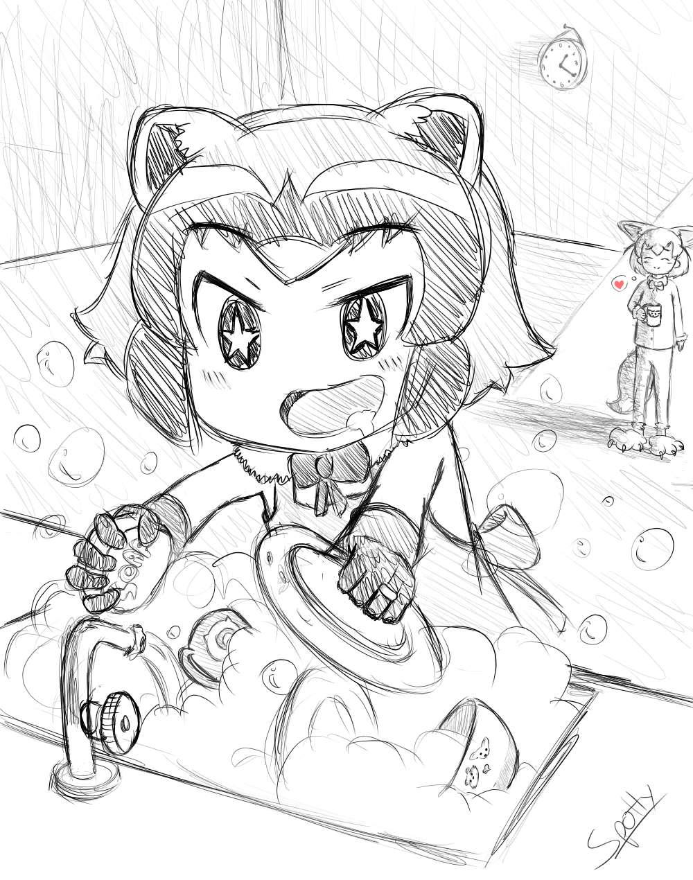 1000x1270 Raccoons Are Addicted To Washing Kemono Friends Know Your Meme