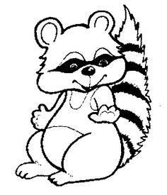 236x275 Baby Raccoon Coloring Page Baby Raccoon, Raccoons And Babies