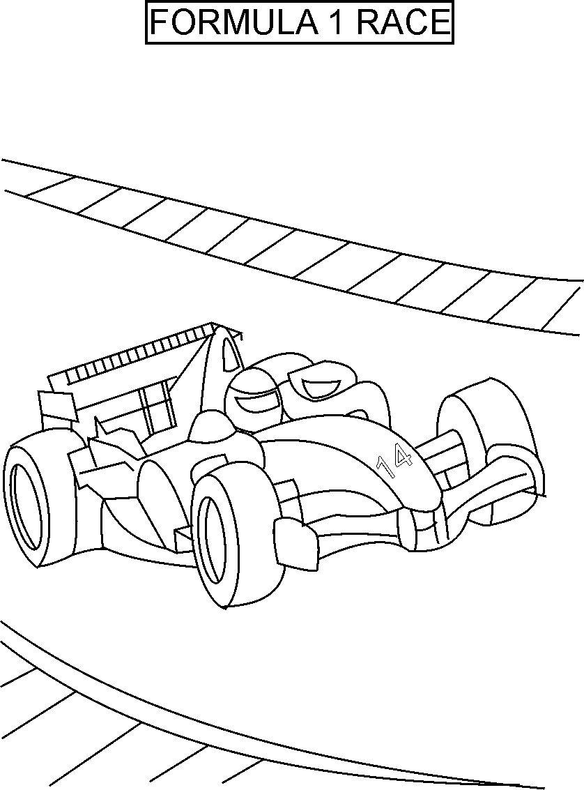 838x1133 Free Printable Race Car Coloring Pages For Kids