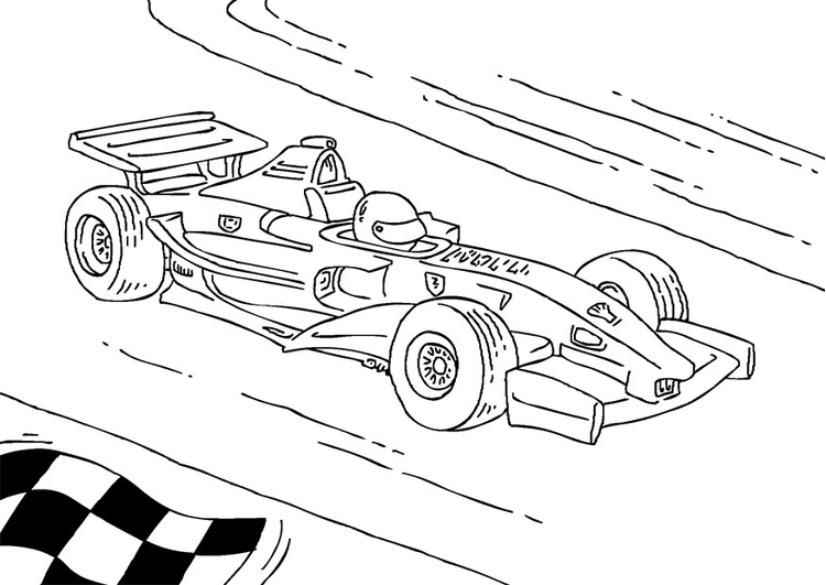 750x531 Coloring Page Formula 1 Race Car