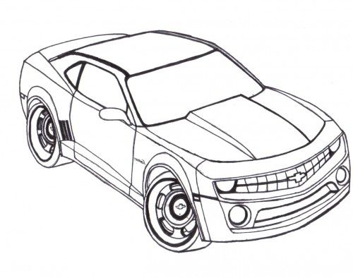 500x394 Camaro Coloring Pages