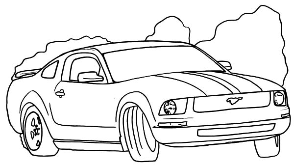 600x336 Racing Car Mustang Coloring Pages Best Place To Color