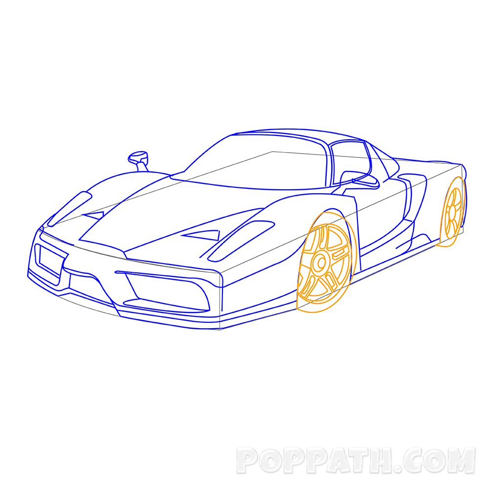 1000x1000 How To Draw A Ferrari Pop Path