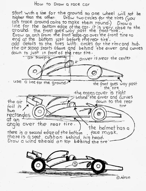 492x640 How To Draw A Race Car Worksheet. Easy Painting