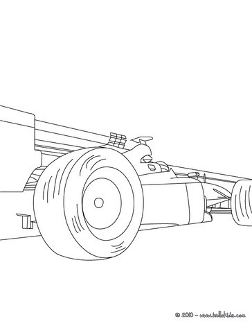 364x470 Formula 1 Race Car Coloring Pages
