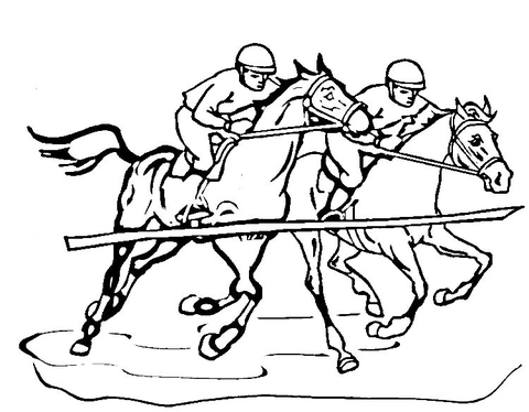 480x374 Race Horse Coloring Page Free Printable Coloring Pages
