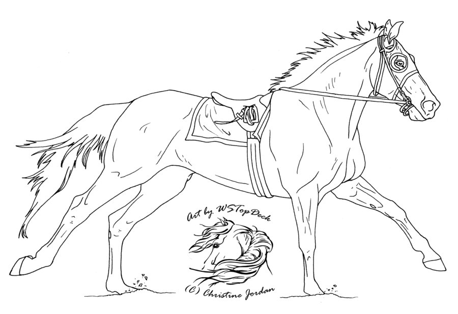 900x617 Racehorse Lineart Da Use By Wstopdeck