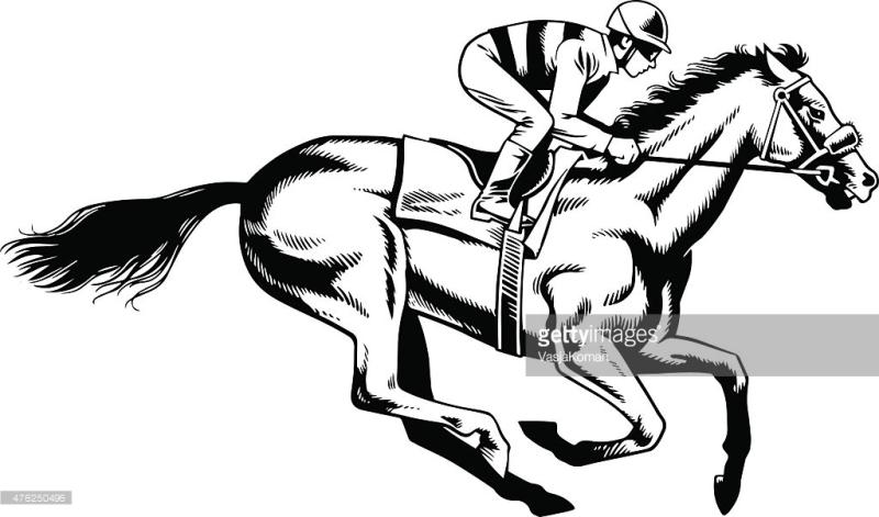 800x471 Race Horse Clipart