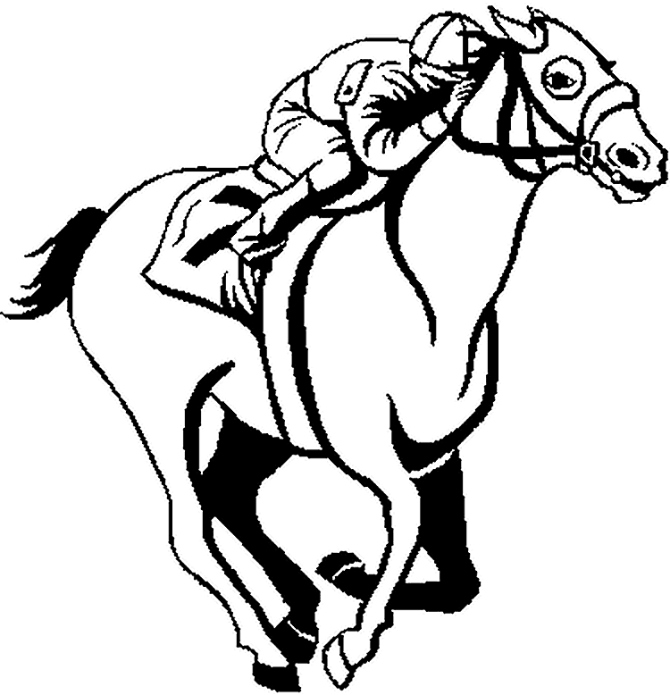 750x778 Horse Racing Coloring Pages Az Coloring Pages Coloring Pages