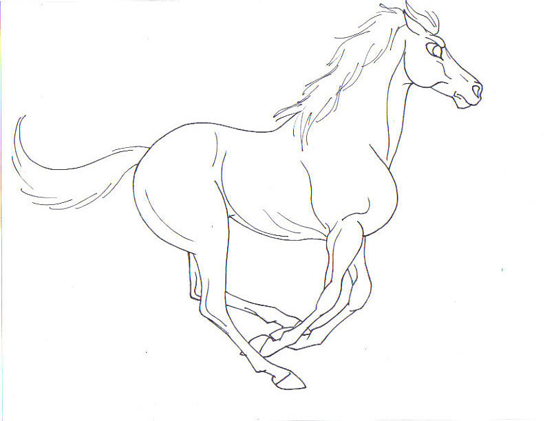 805x612 Galloping Racehorse Animation By Pookyhorse