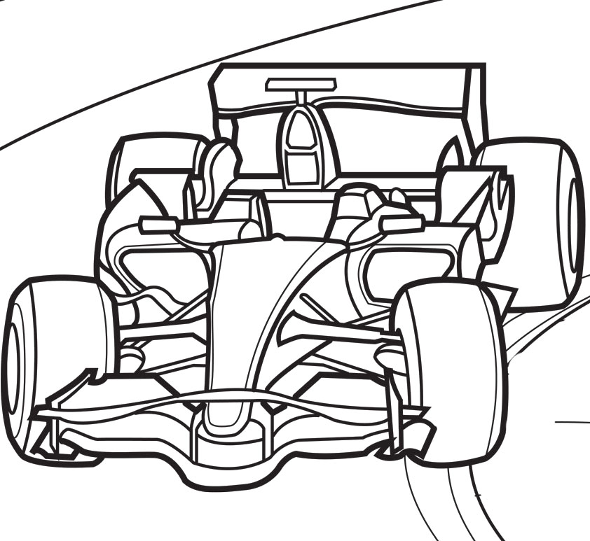 842x773 Track Coloring Pages