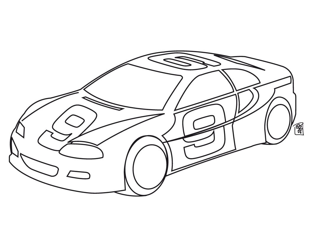 1060x820 Race Car Coloring Pages