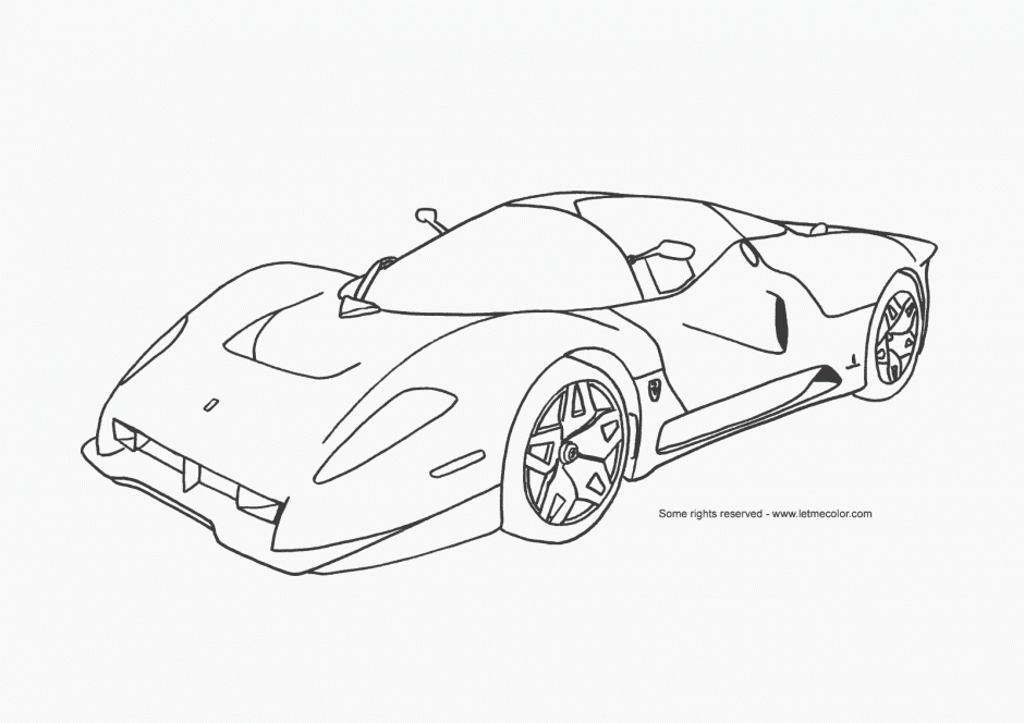 940x664 Race Car Coloring Pages Printable
