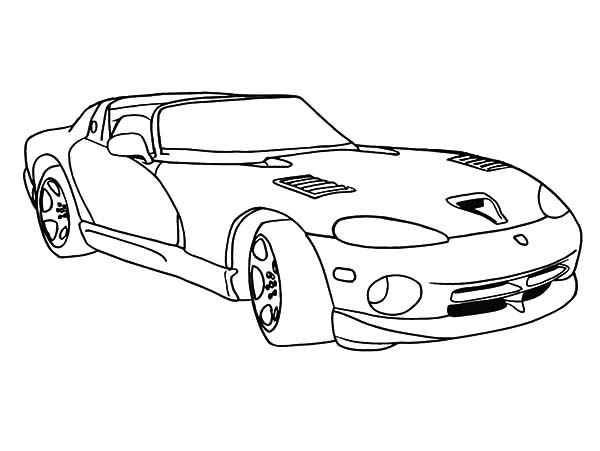 600x451 Racing Car Dodge Viper Coloring Pages Coloring Sky