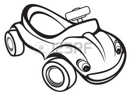 450x333 Cute Kids Race Car Black And White Royalty Free Cliparts, Vectors