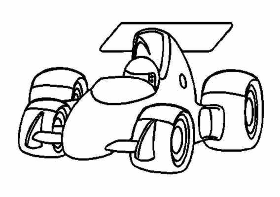 568x400 Race Car Coloring Pages