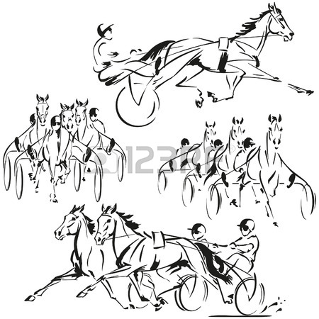 450x450 3,940 Horse Racing Stock Illustrations, Cliparts And Royalty Free