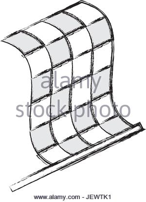 300x414 Racing Flag Draw Illustration Stock Vector Art Amp Illustration