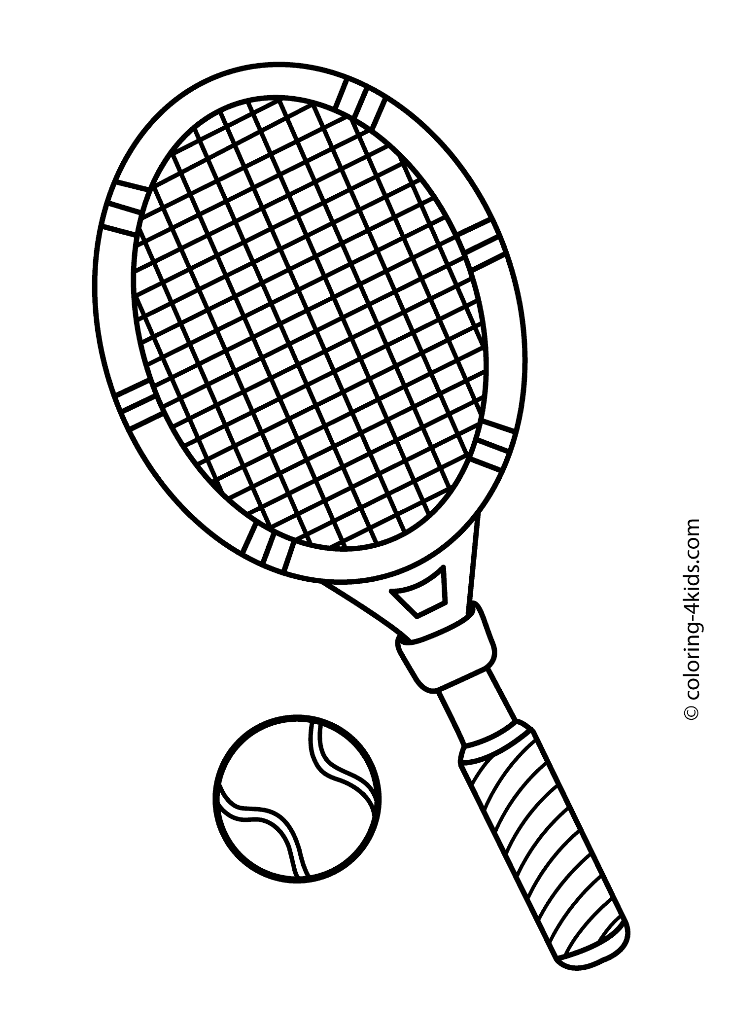 1483x2079 Tennis Sport Coloring Page For Kids, Printable Free Coloring