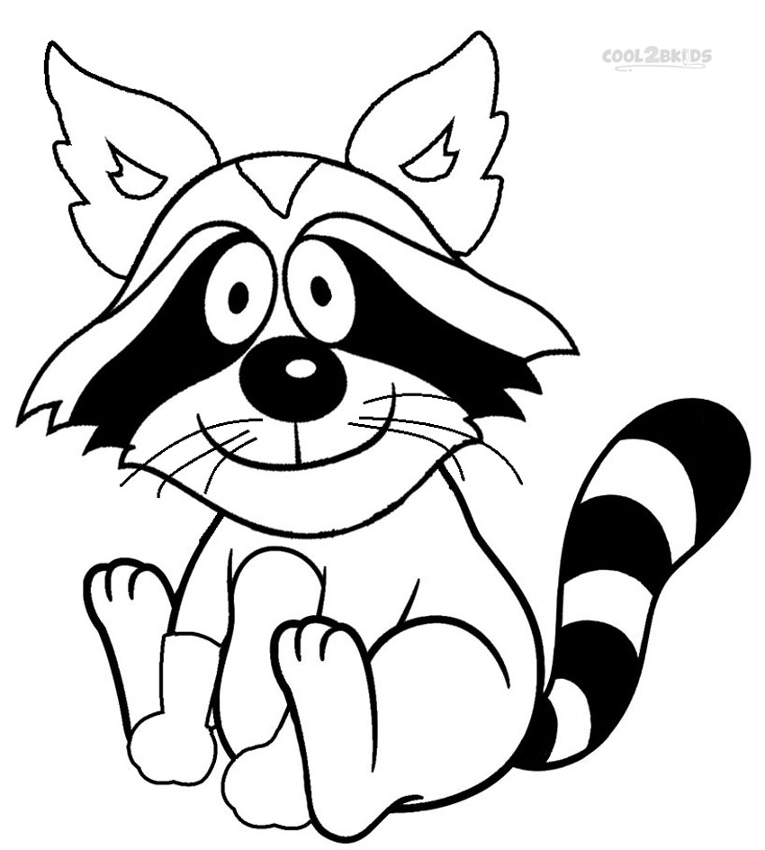 850x944 Printable Raccoon Coloring Pages For Kids Cool2bkids