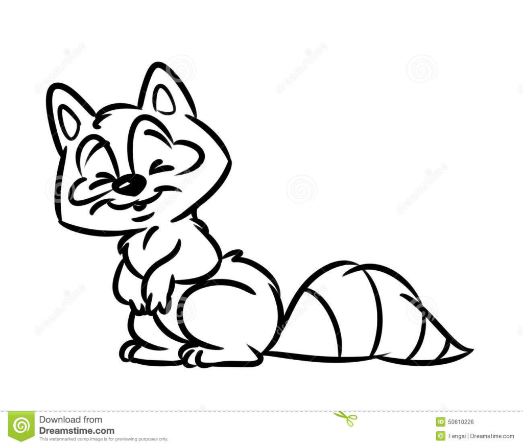 1024x875 Cartoon Raccoon Drawings Raccoon Cartoon Illustration Stock