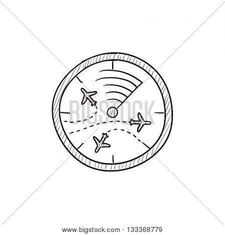 450x470 Radar Screen Planes Vector Sketch Vector Amp Photo Bigstock
