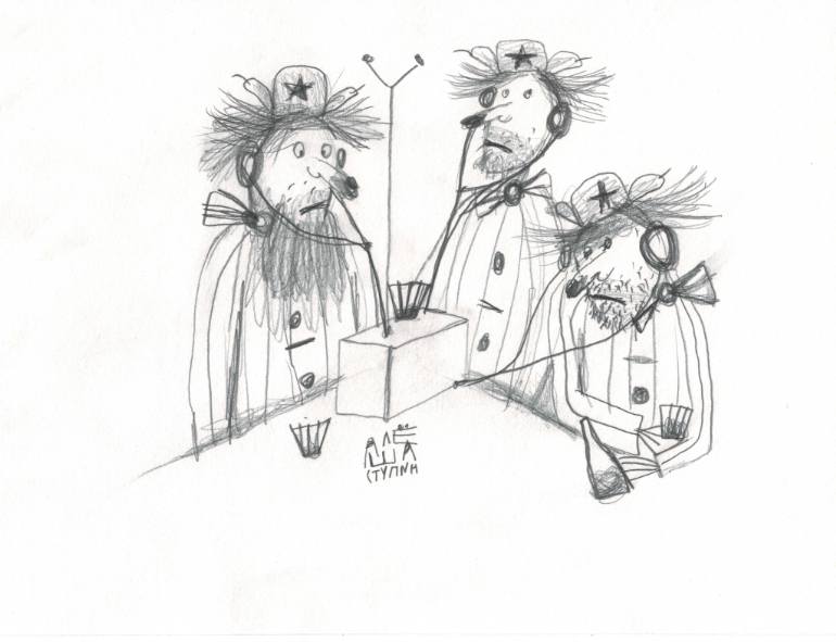 770x591 Saatchi Art Radio Drawing By Igor Ponochevnyi