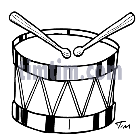487x487 Free Drawing Of Drum Bw From The Category Music Amp Bands