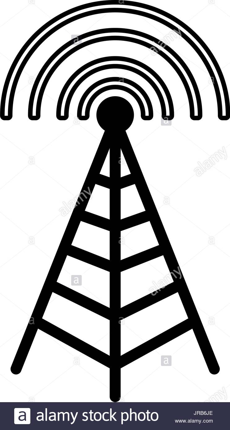 743x1390 Cell Tower Stock Vector Images