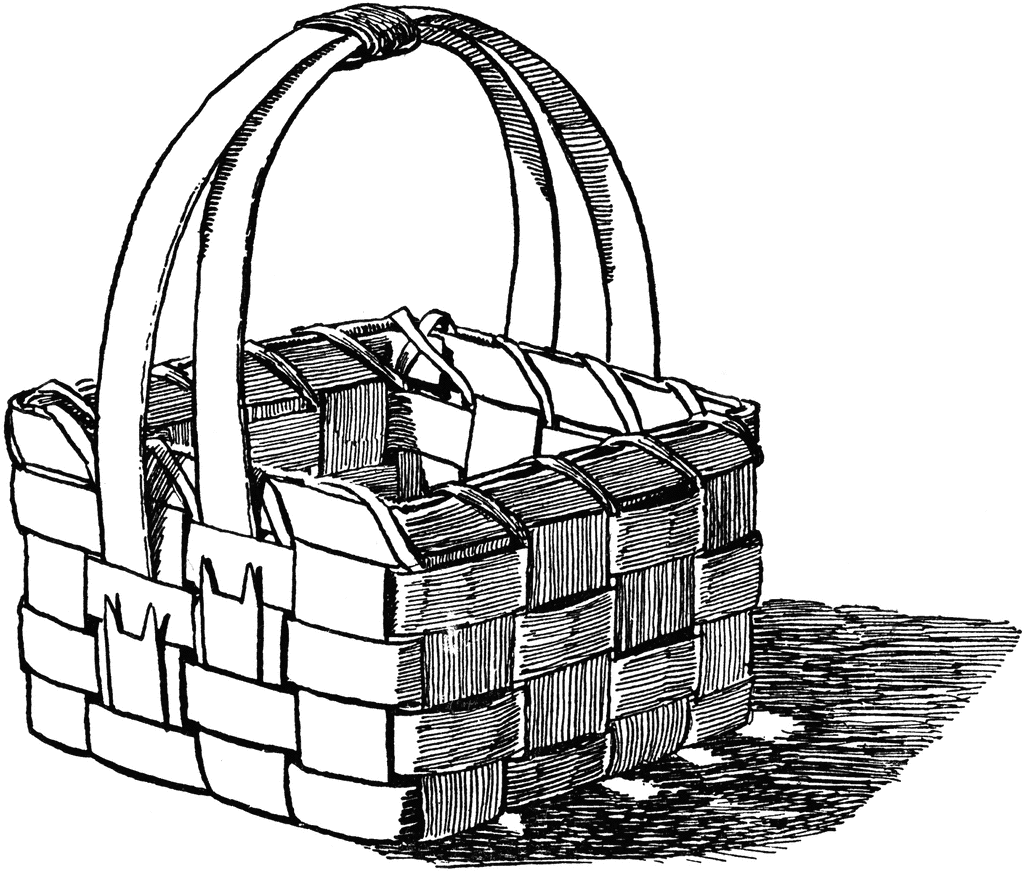 1024x871 Basket Made Of Wood Shavings Clipart Etc