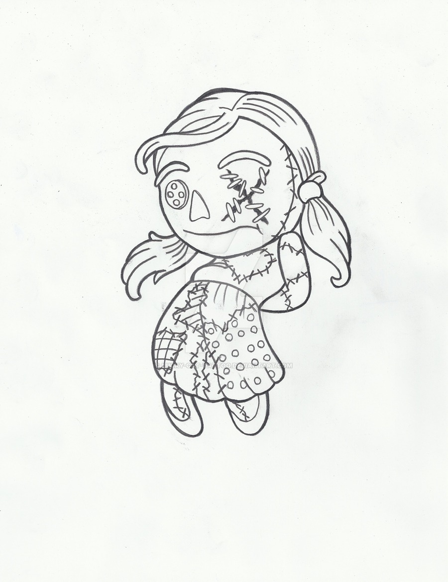 900x1171 How To Draw Sally The Rag Doll Step 5 Pictures To Pin