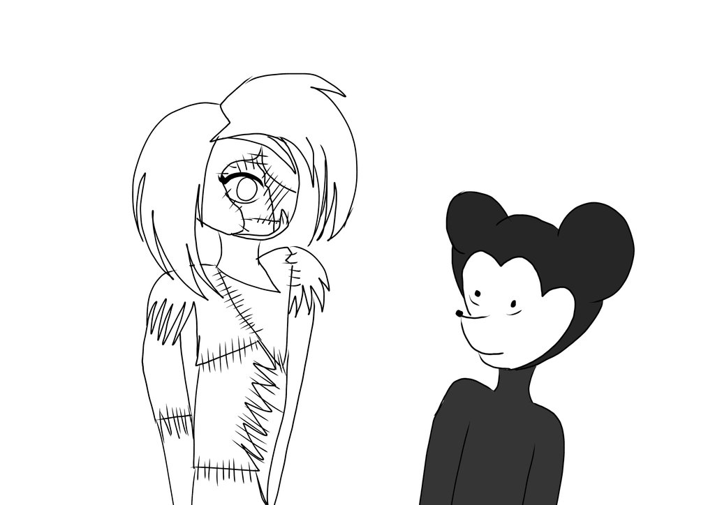 1024x724 Ragdoll And Mickey (From Epic Mickey) (Art Trade) By Dark Angel