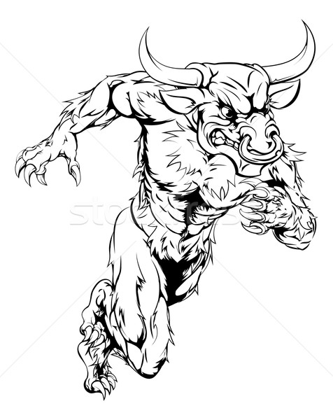 476x600 Charging Bull Stock Vectors, Illustrations And Cliparts Stockfresh