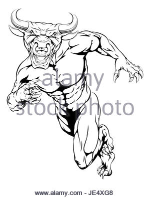 300x397 Angry Bull Charging Cartoon Stock Photo 103051842