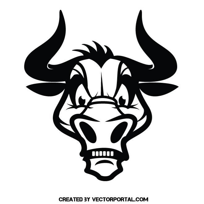 660x660 Raging Bull Vector Clip Art Animal Vectors Clip Art
